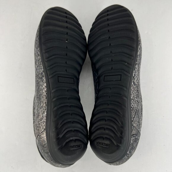 Sesto Meucci Womens Black Hovercraft Zip Snake Print Size 6.5 M Slip On Shoes - Picture 8 of 9